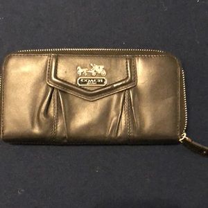 Black Leather Coach Wallet